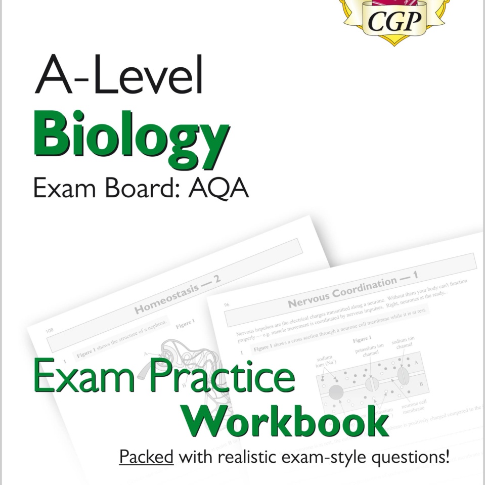 CGP A-Level Biology: AQA Year 1 & 2 Exam Practice Workbook